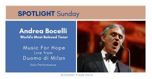 Spotlight Sunday Andrea Bocelli