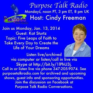 Purpose Talk Radio Jan 13 2014 details