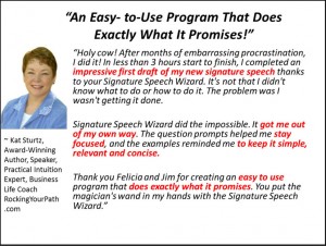 testimonial for Signature Speech Wizard